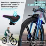 Colorway Vélo Électrique 26", VTT Ville, Batterie Lithium amovible 36V12Ah – Image 5