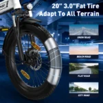 Vélo Électrique VAE Colorway 20×3,0 Gros Pneus - EBike VTT - Batterie 36V12Ah - 35-90 KM Moteur 250W – Image 4