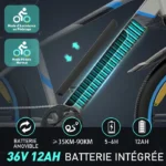 COLORWAY Vélo Électrique 26", VTT Ville, Batterie Lithium amovible 36V12Ah – Image 3