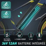 COLORWAY Vélo Électrique 26", VTT Ville, Batterie Lithium amovible 36V12Ah – Image 3